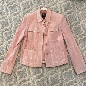 Suede leather jacket